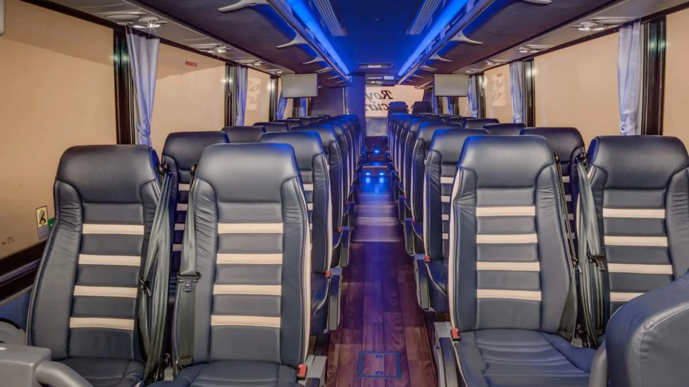 Mini Coach interior - comfortable seating and premium amenities